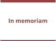 In memoriam