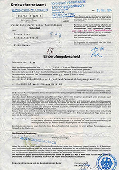 Einberufungsbescheid