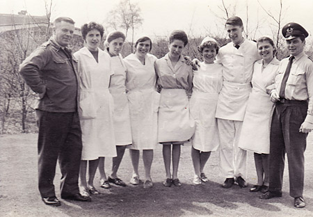 Küchenpersonal Mannschaftsküche Legerplaats Budel 1968